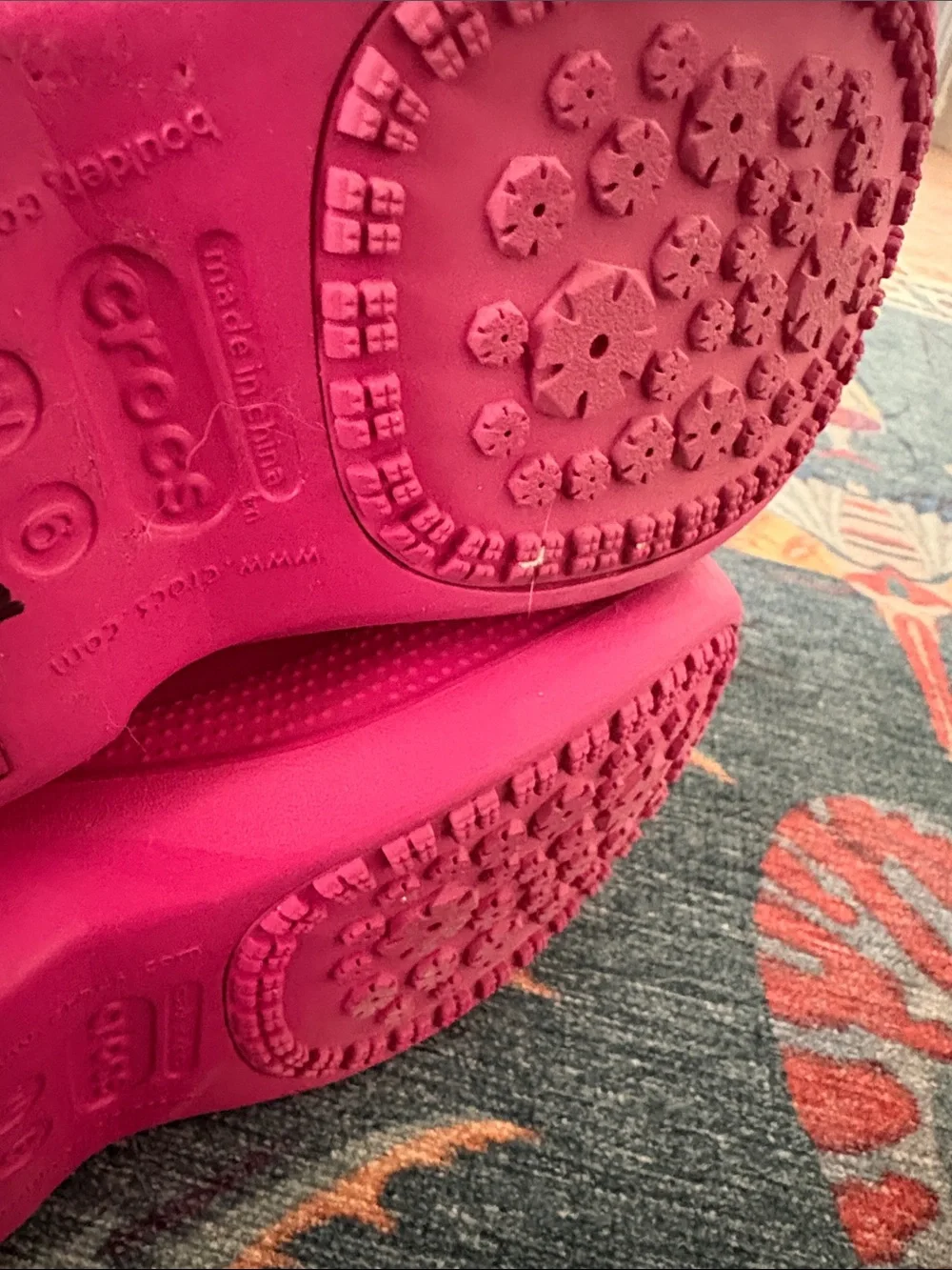 Crocs Nadia hot pink snow boots 6 💕